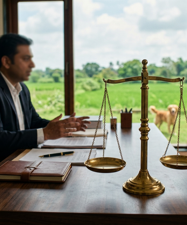 भारतीय कानूनी प्रतीकों और पृष्ठभूमि में जानवरों के साथ पशु क्रूरता निवारण अधिनियम का प्रतिनिधित्व।
