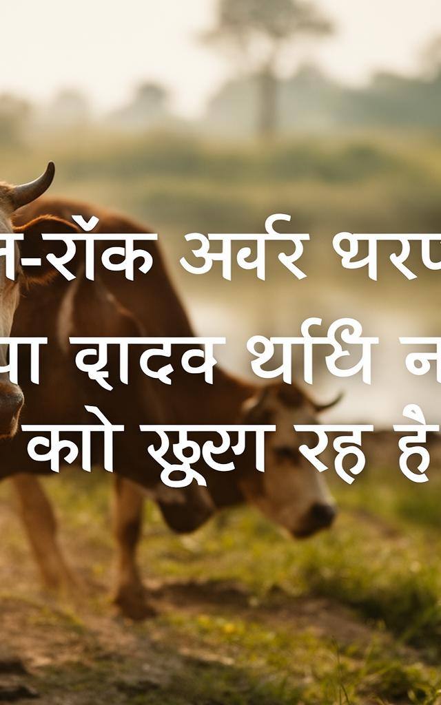 जल-संकट और पशुपालन: क्या हमारी थाली नदियों को सुखा रही है?
