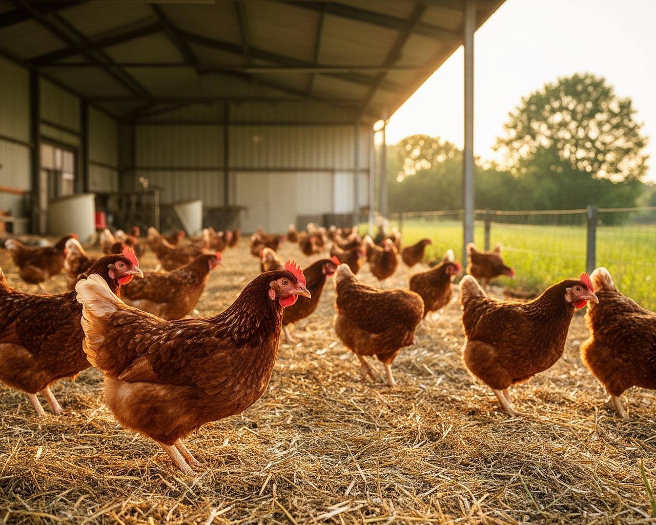 Bio-Hähnchen auf einer Weide in Deutschland – Alternative zu Frankenchicken