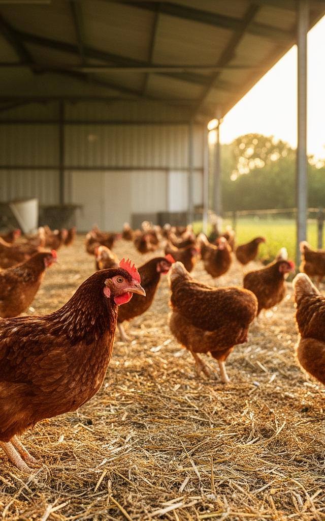 Bio-Hähnchen auf einer Weide in Deutschland – Alternative zu Frankenchicken