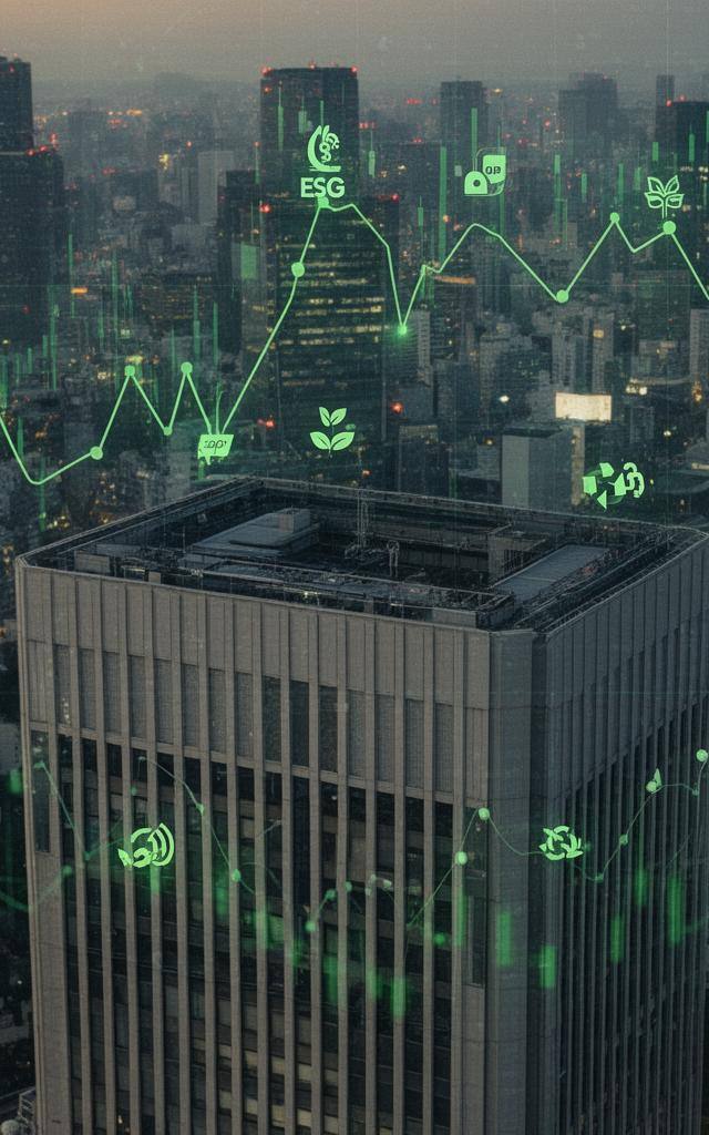 ネットゼロ資産運用連合離脱の影響を象徴する東京の金融街の夕景