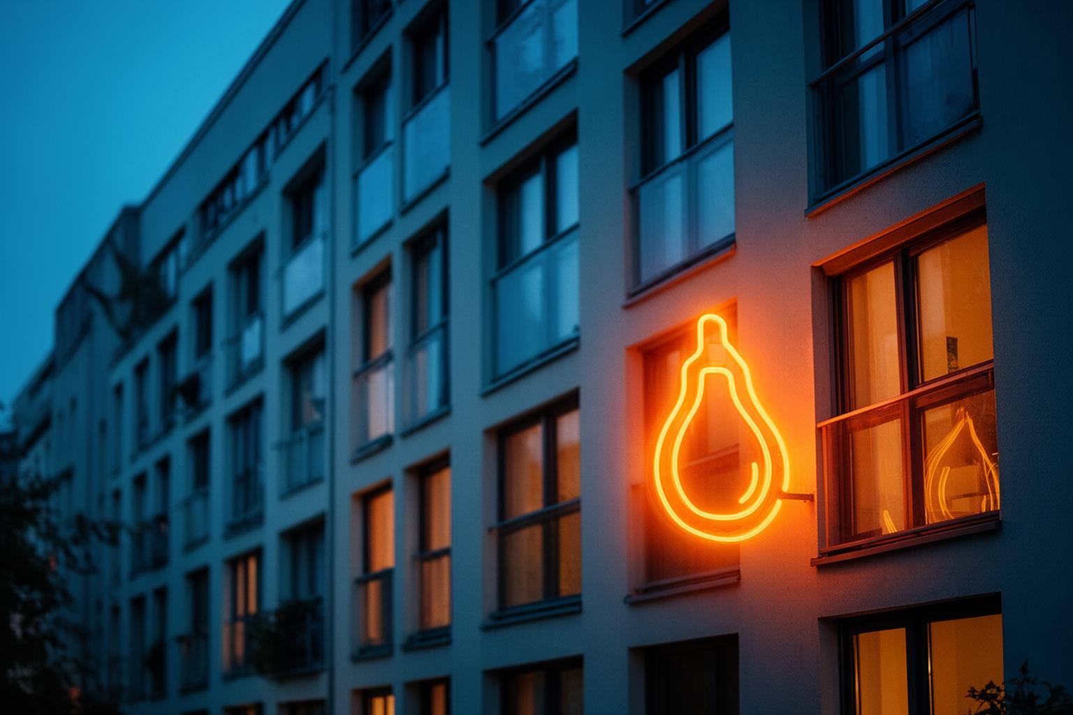 Edificio alemán moderno con bomba de calor ecológica y plan municipal en Augusta de 2026