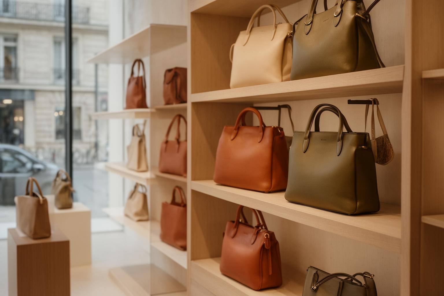 Alternatives au cuir dans la mode française : sacs vegan élégants en boutique parisienne