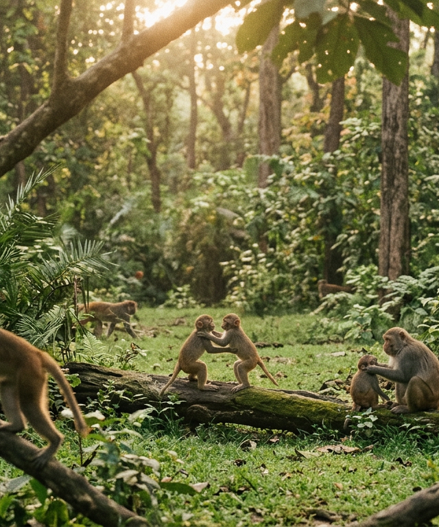 A free Asian elephant stands in a lush green sanctuary, symbolizing the legacy of Happy the elephant.