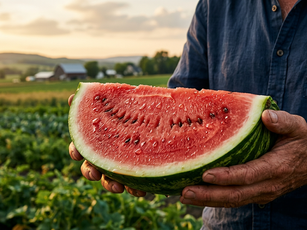 Tranches de melon d'eau juteuses illustrant les aliments hydratants essentiels en période de canicule.