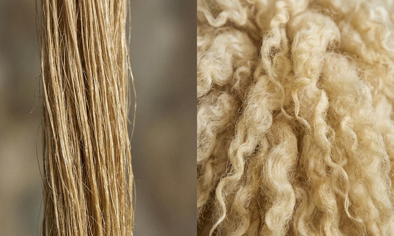 Close-up of a high-quality coat made from recycled wool in Canada, showcasing the rich textile texture.