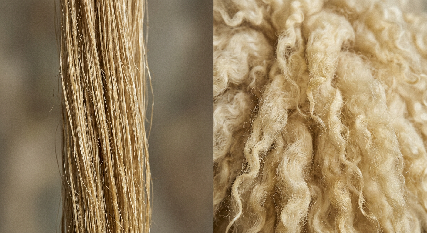Close-up of a high-quality coat made from recycled wool in Canada, showcasing the rich textile texture.