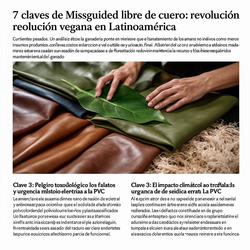 Manos sobre diversos trozos de materiales de colores con una hoja verde.
